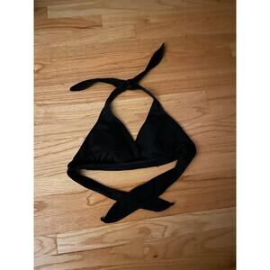 Merona black tie bikini top xl